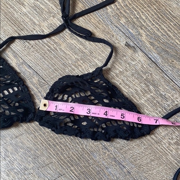 Sexy Black Mesh 3 piece outfit S/M - Picture 12 of 13